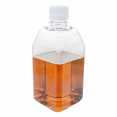 GLOBE SCIENTIFIC Media Bottle: PETG, 1 L Capacity - mL, Closure Included, Sterile, 38 mm Screw Closure Size - Plastic Lab Media Bottles