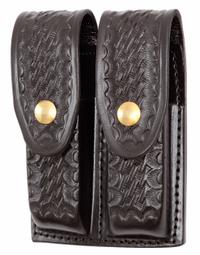 GOULD & GOODRICH, INC. Magazine Pouch: Black, Leather, Basket Weave, Snap Closure (MPN B627-7WBR). Key specifications — attr188437: Black; attr188438: Leather; attr188431: Magazine Pouch.