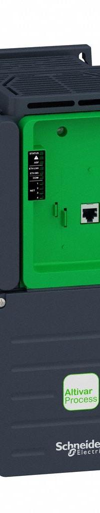 SCHNEIDER Variable Frequency Drive: In Phase Three, Out Phase Three, 10 hp, No Bypass, Programmable (MPN ATV630U75N4ZU). Key specifications — Style: Compact; Color: Black/Green; Output Phase: Three.