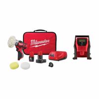 MILWAUKEE Tool Combination Kit: 2 Tools, Inflator/Polisher, 12 V DC Volt, Battery Included, M12™ (MPN 2438-22X, 2475-20). Key specifications — attr1176460: Polisher.
