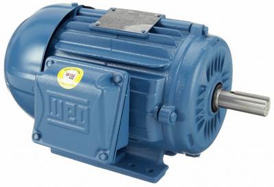 WEG General Purpose Motor: Rigid Base Mount, Totally Enclosed Fan Cooled, 1 1/2 hp - Rigid Base 3-Phase General Purpose AC Motors