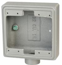 APPLETON ELECTRIC Electrical Box: Iron, Rectangular, 2 Gangs, 3/4 in Hub Size, 32 cu in Capacity (MPN FS-2-75). Key specifications — Color: Gray; Brand: APPLETON ELECTRIC.