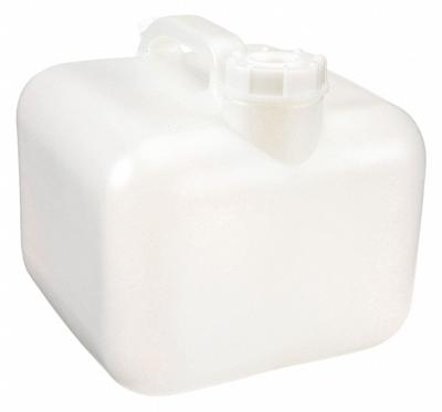 APPROVED VENDOR Carboy: 9.46 L, 2.5 gal, HDPE, 245 mm x 187 mm x 229 mm, Screw On Cap, White - Rectangular Carboys