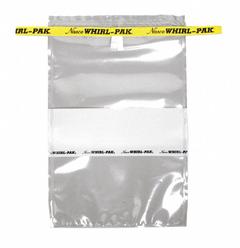 WHIRL-PAK Sampling Bag: Write-On, Sterile, 24 fl oz Capacity - oz, 710 mL Capacity - mL, 3 mil Thick (MPN B01297). Key specifications — Brand: WHIRL-PAK; Color: Clear; Product Type: Sampling Bag; Standards: HACCP; Style: Write-On.