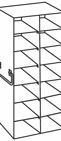 Upright Freezer Rack: 14 3/8 in Overall Lg, 8 3/8 in Overall Wd, Stainless Steel, Handles (MPN 0440296). Key specifications — Includes: Handles; Material: Stainless Steel; Product Type: Upright Freezer Rack; Brand: COLE-PARMER.