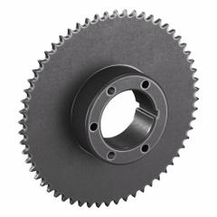 TSUBAKI Sprocket: For 40 Chain, 60 Teeth, 9.554 in Pitch Dia, 9.841 in Outside Dia, Steel (MPN 40Q60). Key specifications — Brand: TSUBAKI; Required Bushing Series: Q1.