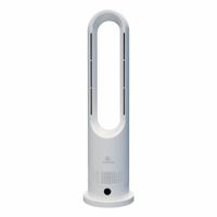 MRCOOL Cooling Fan: 26 3/8 in Ht, 8 Speeds, Oscillating, White, Bladeless Design, Mobile, Plug-In (MPN MRF1016PLOW). Key specifications — Brand: MRCOOL; Number of Speeds: 8; Product Type: Cooling Fan; Voltage: 120V AC; Oscillation: Oscillating; Includes Remote Control: Yes; Application: Home and Office; Features: Bladeless Design.