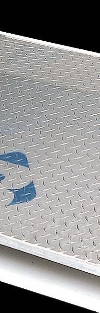 BLUFF Dock Plate: 5,900 lb Load Capacity, 48 in Overall Lg, 60 in Overall Wd, Diamond Treadplate (MPN B6048). Key specifications — attr1052390: Aluminum; attr1058377: BLUFF.