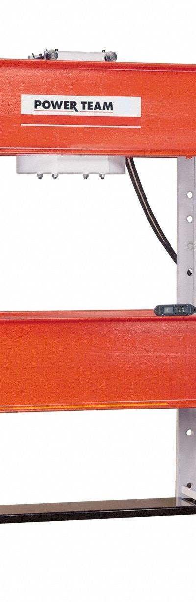 POWER TEAM H Frame Press 100T: Electric, H-Frame, 100 ton, 120V AC - Electric H-Frame Hydraulic Presses