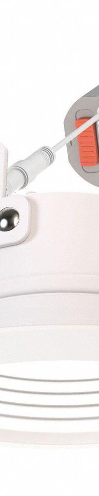 LITHONIA LIGHTING Wafer LED Downlight: 2 in Dia, 544 lm_725 lm_907 lm, 2700K/3000K/3500K/4000K/5000K (MPN WF2 DREG B ALO25 SWW5 90CRI 120 MW M6). Key specifications — Trim Color: White; LED Replacement For: 100W INC/23W-26W CFL; Dimmable: Yes; Color Temperature: 5000K; Brand: LITHONIA LIGHTING; Voltage: 120V AC.