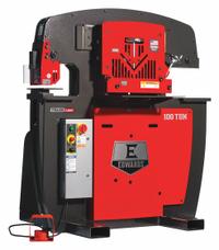 EDWARDS Ironworker: 460V AC /Three-Phase, 4 Stations, 100 Tonf Hydraulic Force, 23 A Current (MPN ED9-IW100-3P460-A). Key specifications — attr69797: Punch; attr67058: 1 in; attr66073: ED9-IW100-3P460-A; attr66076: EDWARDS.