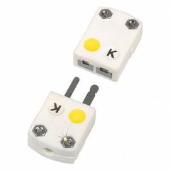 OMEGA Temperature Probe Connectors & Adapters: Jack, For Type K Thermocouple Type, Mini Jack (MPN SHX-K-F). Key specifications — Includes Clamp: No Clamp Included; Includes Write-On Window: No Write-On Window Included; Product Type: Jack; Contact Material: Chromel; Connector Type: Mini Jack; Brand: OMEGA; Color: Yellow; Body Material: Ceramic.