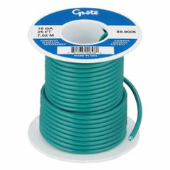GROTE Primary Automotive Wire: GPT, 25 ft, 1 Conductor, 18 AWG, Green, 60 V Volt (MPN 89-9006). Key specifications — Brand: GROTE.