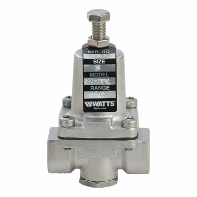 Watts Pressure Regulator: FNPT x FNPT, 3/8 in Pipe Size, Stainless Steel - Standard Capacity Water Pressure Regulators