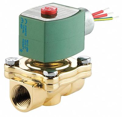 REDHAT Solenoid Valve: 2-Way, Normally Closed, 3/4 in Pipe Size, 110V AC/120V AC - 2-Way/2-Position, Normally Closed Solenoid Valves