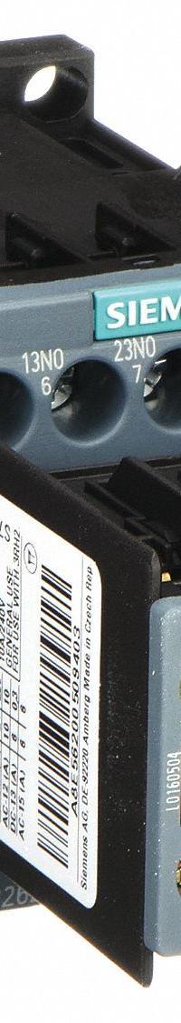SIEMENS IEC Control Relay: DIN-Rail & Surface Relay Mounting, 120V AC Coil Volt, 6NO/2NC, 10 A (MPN 3RH22621AK60). Key specifications — Brand: SIEMENS.