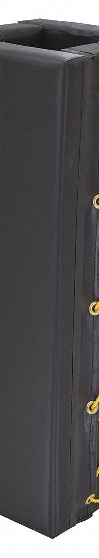 APPROVED VENDOR Column Protector: 4 in, 4 in, 4 in, 4 in, Square, 4 in Compatible Column Dia, Vinyl (MPN V-PAD-S-34). Key specifications — Color: Black; Maximum Compatible Column Length: 4 in; Minimum Compatible Column Length: 4 in; Brand: APPROVED VENDOR; Material: Vinyl.