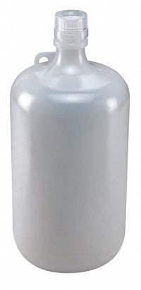 GLOBE SCIENTIFIC Sampling Bottle: LDPE, 1.05 gal, 4 L, Natural, 38-430 mm Screw Closure Size (MPN 7074000). Key specifications — Body Color: Natural; Closure Attached: Attached; Brand: GLOBE SCIENTIFIC; Pre-Cleaned: None; Closure Included: Yes.