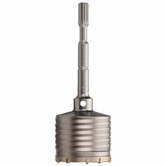 MILWAUKEE SDS-MAX Core Bit: SDS Max Shank, 5 in Core Dia, 3 in Core Body Lg, 11 3/8 in Overall Lg (MPN 48-20-5436). Key specifications — attr253668: 5.0000 in; attr253671: No; attr253680: Dry; attr277142: MILWAUKEE.
