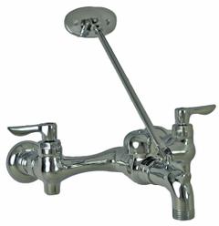AMERICAN STANDARD Straight Service Sink Faucet: Wall, Centerset, Cast Brass, Chrome, Straight (MPN 8344012.002). Key specifications — Color/Finish: Chrome; Includes: Bucket Hook.