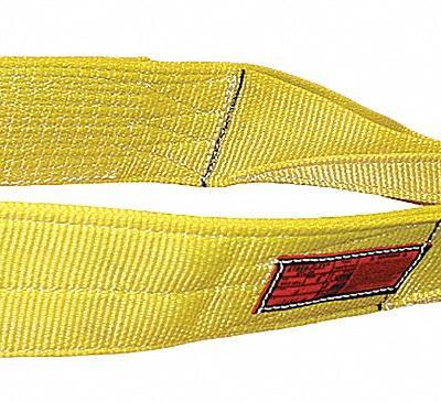 STREN-FLEX Web Sling: Type 3, Nylon, 5 ft Sling Lg, 16 in Eye Lg, 3 Plies - Standard Nylon Flat-Eye Web Slings
