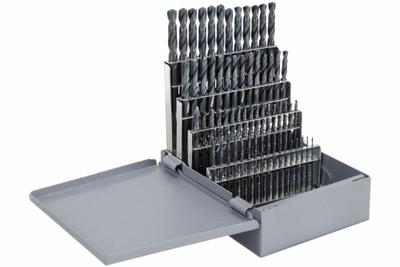 CLE-LINE Screw Machine Drill Bit Set: 60 Pc, #60 to #1, 135° Split Point - General Purpose High-Speed Steel Screw-Machine Length Drill Bit Sets