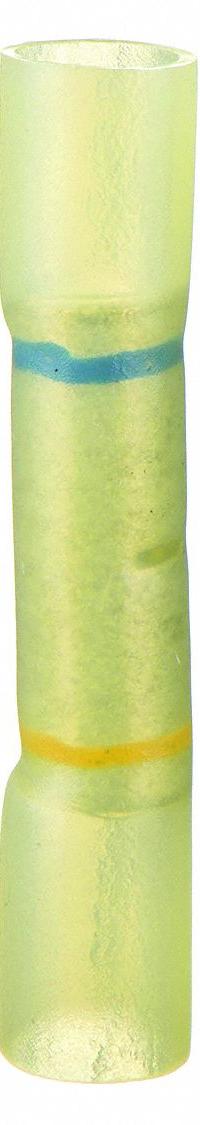 VELVAC Butt Splice Connector: Yellow, Heat Shrink, For Wire Size 16 AWG – 10 AWG, 600 V, Pack Qty 10 (MPN 35430). Key specifications — Brand: VELVAC.