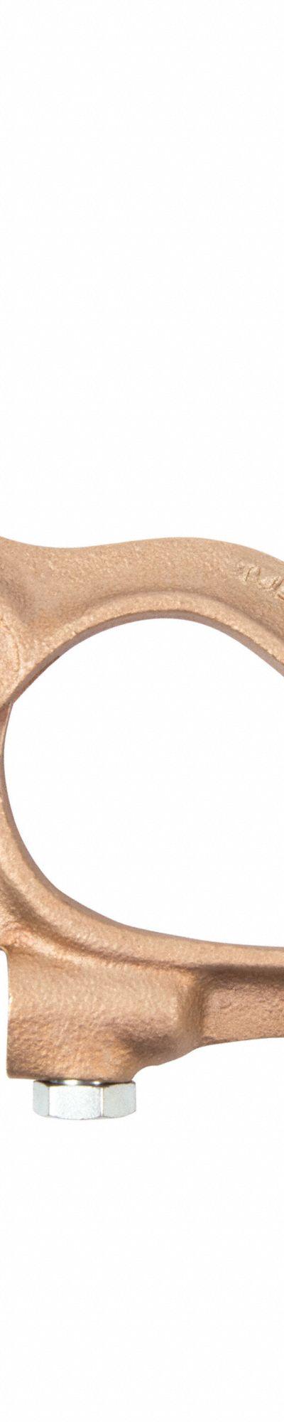 TWECO Ground Clamp: 500 A, 4/0 AWG, Copper - Spring-Loaded Ground Clamps