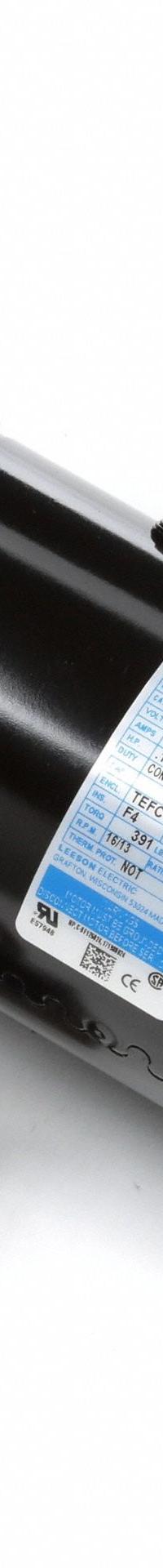 LEESON AC Gearmotor: Parallel, Single Output Shaft, PSC, TEFC, 16 RPM, 391 in-lb Max Torque, 115V AC (MPN M1145030.00). Key specifications — Brand: LEESON; Full Load Current: 2.1/1.1 A.