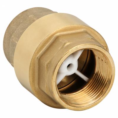 BONOMI Valve: Poppet, Inline Valve Body, 1 1/4 in Pipe Size, FNPT x FNPT, Brass - Brass Inline Disc Check Valves
