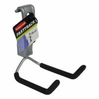 FASTTRACK Wide Dual Handle Hook: Steel, 4.3 in x 6.5 in x 3 in, 25 lb Load Capacity (MPN 1784456). Key specifications — Brand: FASTTRACK; Material: Steel; Product Type: Wide Dual Hook.