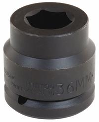 PROTO Impact Socket: 1 1/2 in Drive Size, Metric, 65 mm Socket Size, 6-Point, Std, Black Oxide (MPN J15065M). Key specifications — attr1215501: PROTO; attr1215515: Black Oxide; attr1215518: 65 mm.