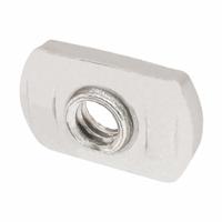 T-Slot Framing System Fastener: 1/4"-20 Size, 125 1/16 in Thread Lg, 15 Series, Single Center (MPN 3686-10). Key specifications — Fastener Type: T-Nut; Material: Stainless Steel; T-Slot Fastener Type: T-Nut; Threaded Hole Location: Single Center; Compatible Series: 80/20 15 Series; System of Measurement: Inch; Brand: 80/20; Mounting Type: Slide-In.