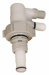 LIQUIDYNAMICS INC. Coupler: Polypropylene, 3/4 in Hose Barb, 0° Outlet Angle, EPDM (MPN 195207A). Key specifications — Body Material: Polypropylene; Compatible Manufacturer Model Number: 51009C-S9AG; Brand: LIQUIDYNAMICS INC..