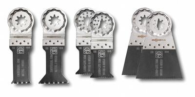 FEIN Oscillating Tool Blade Set: 6 Blades, Straight - Starlock Plus Mounted Sets