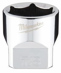 MILWAUKEE Standard Socket: SAE, 3/8 in Drive Size, 7/8 in Socket Size, 6-Point, Std, Chrome (MPN 45-34-9070). Key specifications — attr1204417: MILWAUKEE; attr1204392: Chrome.