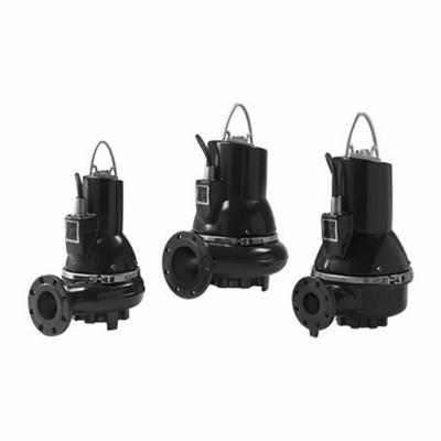 Grundfos Grinder Pump: Horizontal, Three Phase, 1 21/100 hp, 460V AC, 1 1/2 in Flange - General Purpose Sewage Grinder Pumps