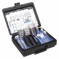 LAMOTTE Pool Water Quality Test Kit: 0.1 pH, 0.2 ppm, 60 PPM Alkalinity and Ca Hardness (MPN 3368-01). Key specifications — Includes: Test Tube Brush; Range: Acid Demand Calculator, Free and Total Chlorine 0.2 to 3.0 PPM, pH 6.8 to 8.2, Total Alkalinity and Ca Hardness 60 to 400 PPM; Sensitivity: 0.1 pH, 0.2 ppm, 60 PPM Alkalinity and Ca Hardness; Test Parameters: Cyanuric Acid.