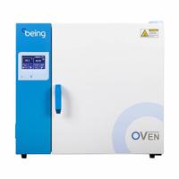 BEING SCIENTIFIC Drying Oven: Forced Air, 1.8 cu ft Capacity, 300°C Max Temp, 1,800 W Watt, +/-0.5°C (MPN BOF-50T). Key specifications — Voltage: 120V AC; Brand: BEING SCIENTIFIC; Temperature Accuracy Tolerance: +/-0.5°C; Temperature Uniformity: +/-2.5°C.