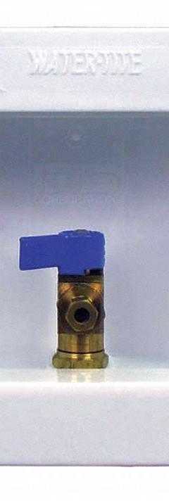 WATER-TITE Outlet Box: 1/2 in Sweat, 1/2 in Sweat, Center, 5.75 in Box Wd, 4.87 in Box Ht (MPN 87967). Key specifications — Valve Connection: 1/2 in Sweat; Inlet Connection: 1/2 in Sweat; Drain Location: Center; Brand: WATER-TITE.