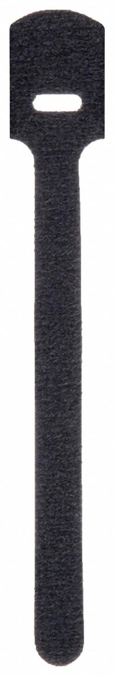 RIP-TIE Hook-and-Loop Cable Tie: 3.5 in Lg, 0.50 in, 0.25 in Wd, Nylon/Polyethylene, Black, 7 PK (MPN Q-35-007-BK). Key specifications — Max. Bundle Dia.: 0.50 in; Material: Nylon; Color: Black; Brand: RIP-TIE.