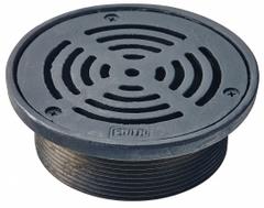 SMITH LIGHT COMMERCIAL Strainer: A, Round, 5 3/4 in Overall Dia, 2 in Overall Ht, Cast Iron, Black (MPN 210-11). Key specifications — Finish: Duco-Coated; Brand: SMITH LIGHT COMMERCIAL; Color Family: Black.
