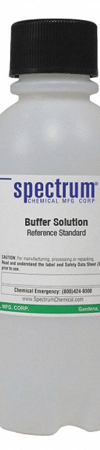 SPECTRUM Buffer - pH 4.01: Lab, 500 mL Volume, Liquid, pH 7.00 +/-001 @ 25°C, Plastic, Bottle, 1 (MPN B1165-500MLPL). Key specifications — Brand: SPECTRUM; CAS Number: 1310-73-2; Chemical Family Type: Buffer; Chemical Grade: Lab; Concentration: pH 7.00 +/-001 @ 25°C; Container Material: Plastic; Container Type: Bottle; Form: Liquid.