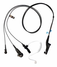MOTOROLA Earpiece: Fits Motorola, For APX Series, Earbud, Push To Talk, Black, 3 Wires, Wired (MPN PMLN6123A). Key specifications — attr921008: APX; attr921002: Yes; attr920998: PMLN6123A; attr921012: MOTOROLA.