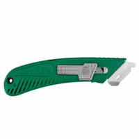 PACIFIC HANDY CUTTER, INC Safety Knife: 6 in Overall Lg, Plain, 1 1/2 in Overall Wd, Plastic, Green (MPN S4SR). Key specifications — attr307884: Quick-Change; attr307885: Steel Blunt Tip; attr307882: Green; attr307878: Plain; attr307881: Plastic; attr324892: PACIFIC HANDY CUTTER, INC.