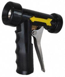 ARCHON INDUSTRIES, INC. Spray Nozzle: 1/2 in Connection Size, FNPT, 4 3/4 in Overall Lg, Black (MPN RTB16-BB). Key specifications — Nozzle Color: Black; Material: Buna-N; Nozzle Shutoff Type: Handle Controls; Brand: ARCHON INDUSTRIES, INC..