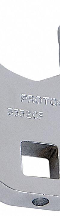 PROTO Crowfoot Socket Wrench: Alloy Steel, Chrome, 1/2 in Drive Size, 1 1/8 in Head Size (MPN J5336CF). Key specifications — attr309661: Alloy Steel; attr309662: Chrome; attr324934: PROTO.