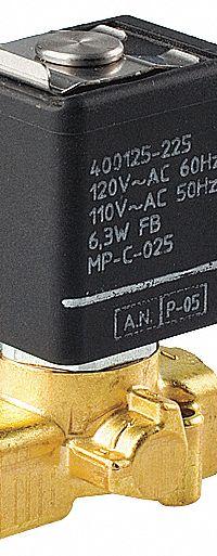 ASCO Solenoid Valve: 2-Way, Normally Closed, 1/8 in Pipe Size, 220V AC/240V AC, Compact, Brass Body (MPN SC8256B045V). Key specifications — Pipe Size: 1/8 in; Voltage: 240V AC; Brand: ASCO.