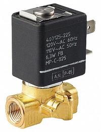 ASCO Solenoid Valve: 2-Way, Normally Closed, 1/8 in Pipe Size, 220V AC/240V AC, Compact, Brass Body (MPN SC8256B045V). Key specifications — Pipe Size: 1/8 in; Voltage: 240V AC; Brand: ASCO.