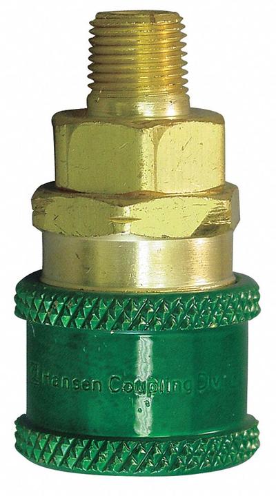 HANSEN Quick Coupler Body: NPTF - Oxygen Hose Quick-Disconnect Coupling Sockets